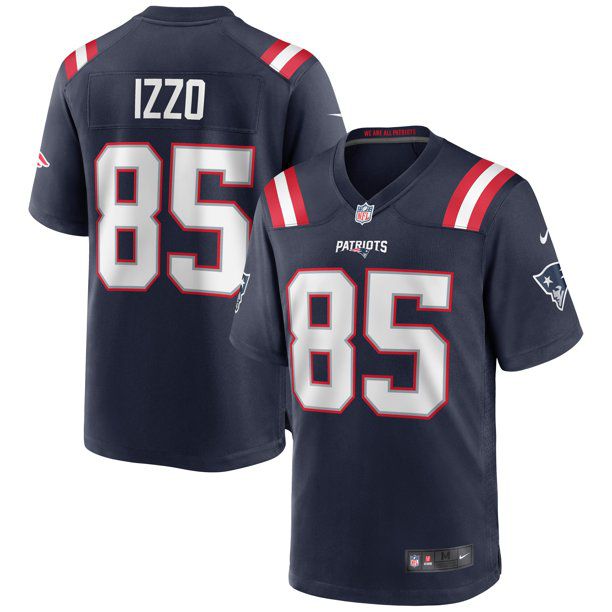 Men New England Patriots #85 Ryan Izzo Nike Navy Game NFL Jersey
